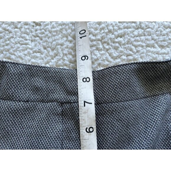 Calvin Klein Womens Mid-rise Flat Front Wide Leg Black /White Tweed Pants Size 2 - Picture 8 of 10